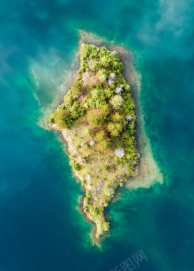 海岛岛屿绿洲海水背景