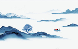 中国山水海报元素4素材