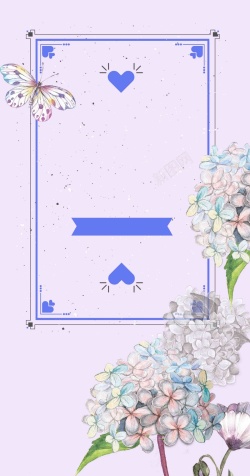 花卉宣传单粉色爱心花朵盛开美妆广告背景高清图片