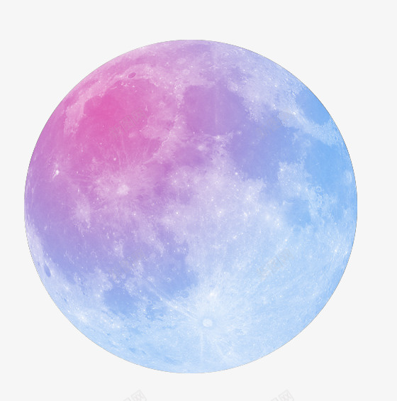 蓝紫色的月球png免抠素材_新图网 https://ixintu.com 七夕 中秋 仰望夜空 夜空 月亮 月球
