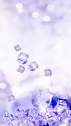 冰点无痛脱毛零感丝滑脱毛紫色梦幻H5背景高清图片
