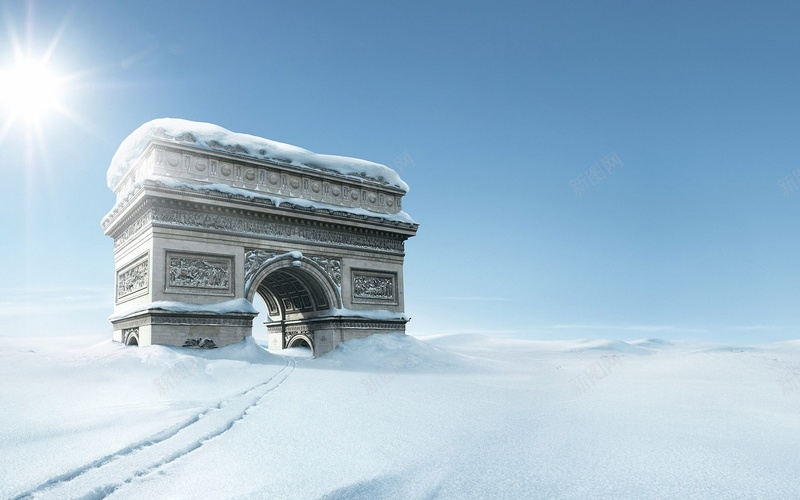 自然风景背景图11jpg设计背景_新图网 https://ixintu.com 风景 雪景 明朗 晴空