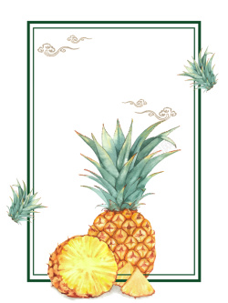 海南菠萝蜜菠萝蜜黄色创意卡通海报高清图片