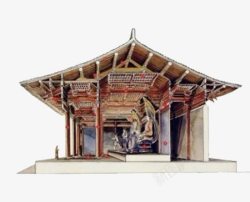 复古中国建筑素材