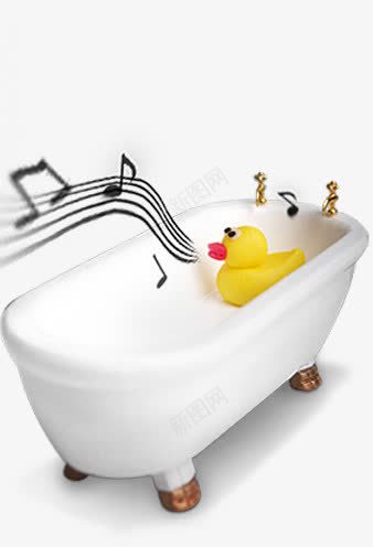 浴室png免抠素材_新图网 https://ixintu.com 浴室 缸 鸭子