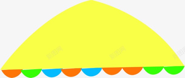 夏日手绘卡通屋顶png免抠素材_新图网 https://ixintu.com 卡通 夏日 屋顶
