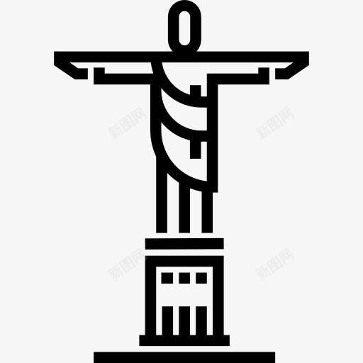 基督救世主图标png_新图网 https://ixintu.com 地标 基督救世主雕像 巴西 纪念碑 里约热内卢