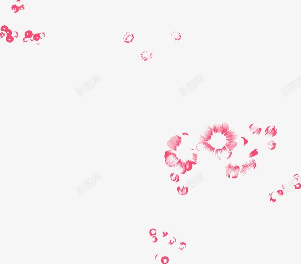 粉色可爱创意小花png免抠素材_新图网 https://ixintu.com 创意 可爱 粉色