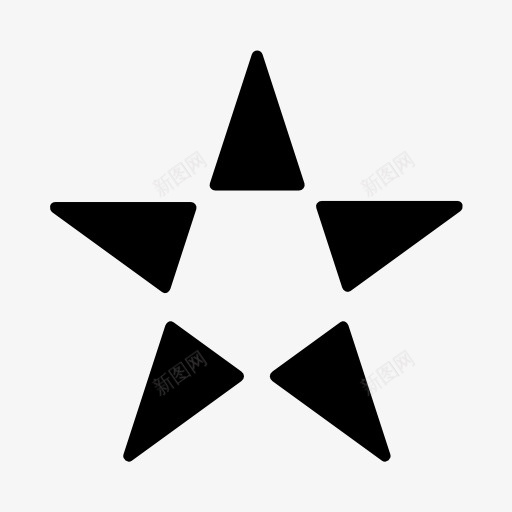 五角星标志图标png_新图网 https://ixintu.com star 五角星 星星