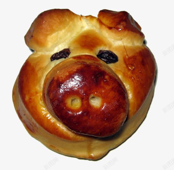 猪头面包png免抠素材_新图网 https://ixintu.com 猪头 甜食 面包 食物 食物元素