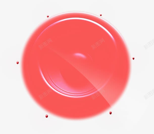 效果红色图标圆形png免抠素材_新图网 https://ixintu.com 图标 圆形 效果 红色 设计