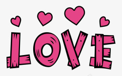 创意love情人节LOVE爱心创意字体高清图片