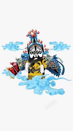 中国风脸谱绘画素材