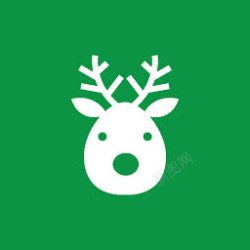 reindeer驯鹿flatchristmasicons图标高清图片