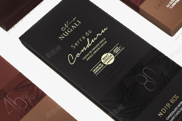 巧克力包装psd_新图网 https://ixintu.com Nugali 包装 实物展示