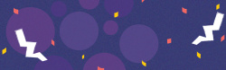 细边框紫色双十一电商节几何banner高清图片