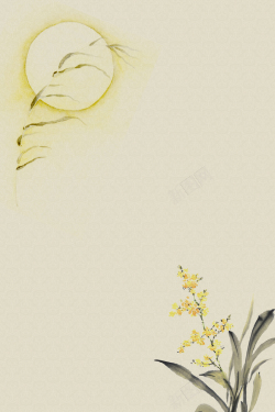 典雅质感复古中式水墨中国风展板海报背景图高清图片