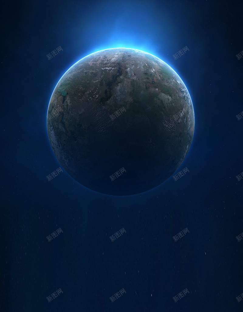 蓝色星球H5背景jpg设计背景_新图网 https://ixintu.com H5 H5背景 h5 光影 大气 宇宙 星球 蓝色