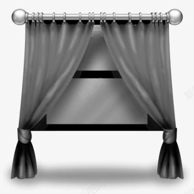 灰色窗帘窗帘窗帘图标图标