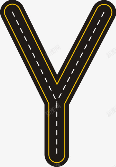 创意公路字母Ypng免抠素材_新图网 https://ixintu.com Y 公路 字母 拼音 拼音卡片