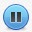 蓝色的按钮暂停developperss图标png_新图网 https://ixintu.com blue button pause 按钮 暂停 蓝色的