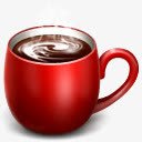 咖啡杯红色的coffeecupicons图标图标