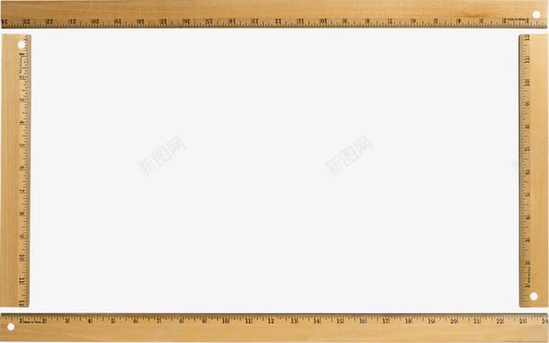 长方形边框png免抠素材_新图网 https://ixintu.com 古朴 手绘 直尺 边框