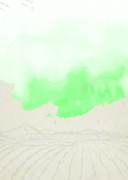 绿茶茶茶汤中国风绿色水墨清新茶田背景素材高清图片
