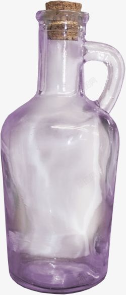 紫色漂亮玻璃瓶素材