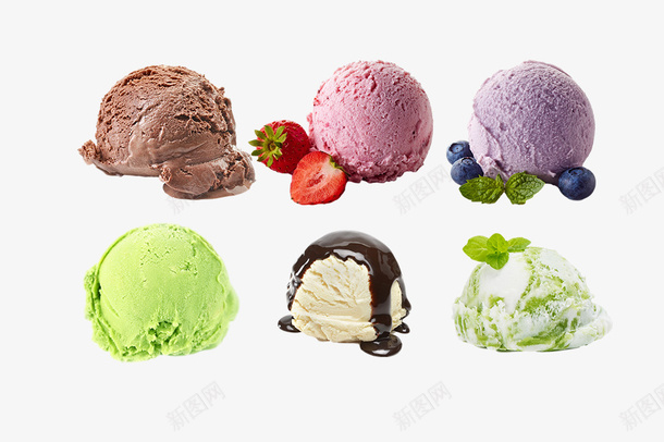 冰淇淋雪糕球png免抠素材_新图网 https://ixintu.com 冰 淇 淋 透明底图