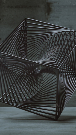 科技感立体几何炫酷立体几何科技感H5背景高清图片