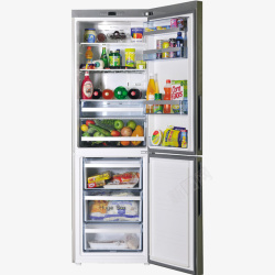 冰箱冷藏盒储存食物的冰箱高清图片