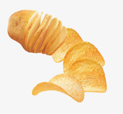 薯片设计土豆薯片食物零食高清图片