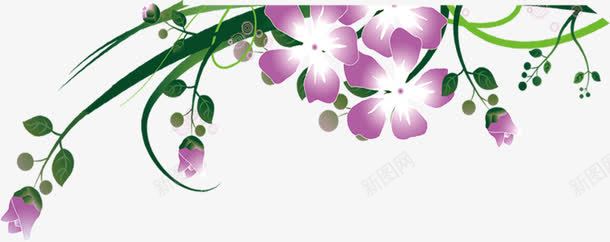 紫色美景花朵装饰春天png免抠素材_新图网 https://ixintu.com 春天 紫色 美景 花朵 装饰 设计