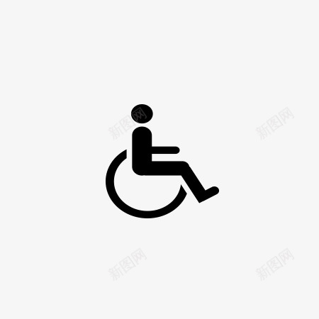 残疾人专用标识轮椅png免抠素材_新图网 https://ixintu.com 残疾人 专用 标识 轮椅