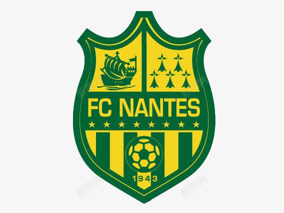 法甲球队队徽png免抠素材_新图网 https://ixintu.com FC Nantes 法甲南特队徽矢量标志 法甲标志 法甲球队队徽