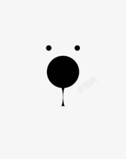 创意熊脸图标图标
