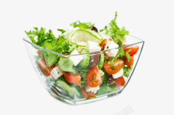 拉帘蔬菜沙拉透明图高清图片