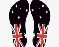 黑色澳洲国旗鞋垫素材