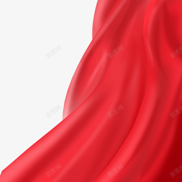 红色丝绸大红彩带丝带飘带psd免抠素材_新图网 https://ixintu.com 丝带 丝绸 大气 红布 绸缎 装饰