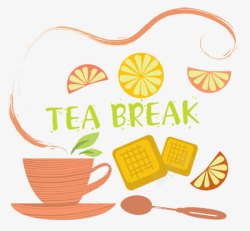 茶饮食品创意手绘图案素材