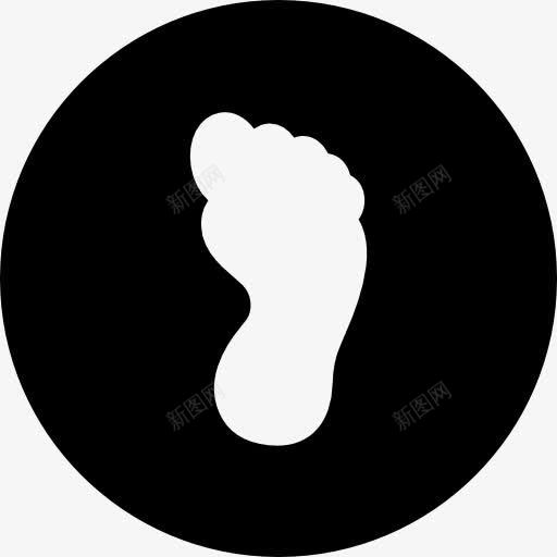 足迹图标png_新图网 https://ixintu.com 圆形 圈 形状 脚 鞋 鞋印