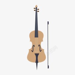 扁平化大提琴素材