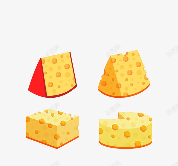 美味的奶酪png免抠素材_新图网 https://ixintu.com 卡通 奶酪 美味的奶酪 食物