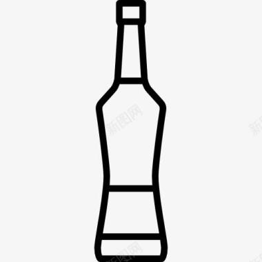 一瓶威士忌图标图标