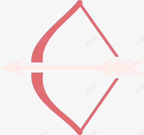 丘比特之箭png免抠素材_新图网 https://ixintu.com 情人节 扁平 箭 粉色