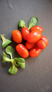 新鲜的番茄美食H5背景素材背景
