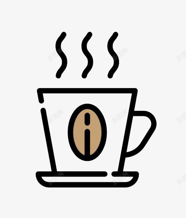 卡通手绘风格咖啡标志装饰图案png免抠素材_新图网 https://ixintu.com 卡通风格 咖啡 咖啡标志 图案 手绘风格 标志 装饰