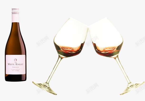 香醇的香槟和高脚杯png免抠素材_新图网 https://ixintu.com 玻璃质地 香槟素材 香醇风格 高脚杯
