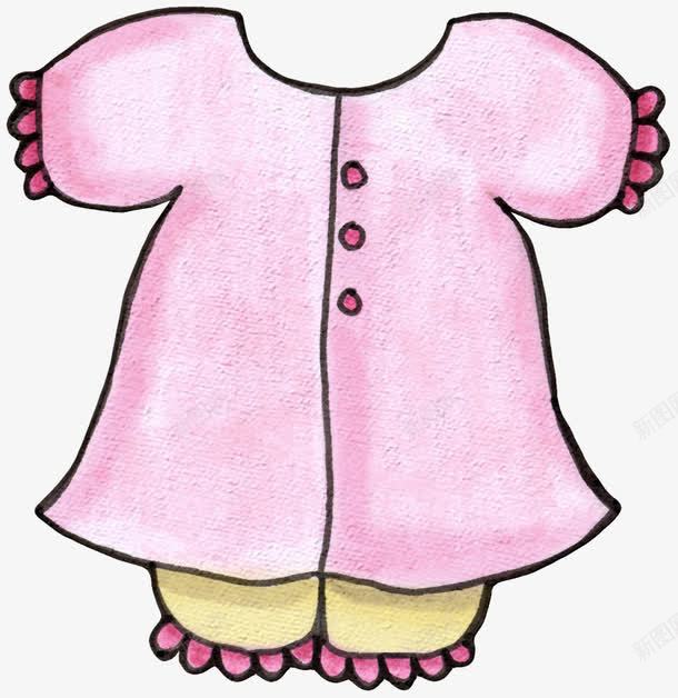 婴儿的衣服png免抠素材_新图网 https://ixintu.com 婴儿 粉色 衣服